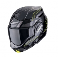 SCORPION KASK SZCZĘKOWY (SZCZĘKA DO TYŁU) EXO-TECH EVO CONQUER BLACK/NEON YELLOW KOLOR CZARNY/ŻÓŁTY FLUO ROZMIAR XL