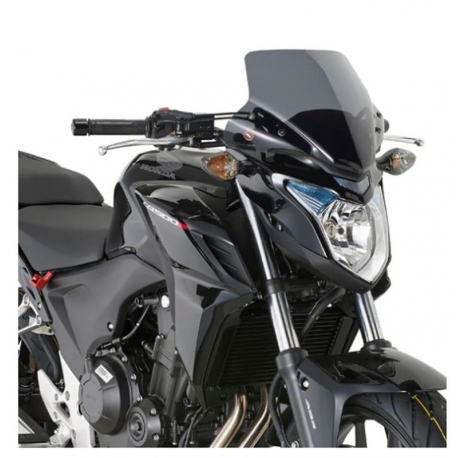 KAPPA 2025/05 SZYBA HONDA CB 500 F '13-'15 (WYS. 28,5 X SZER. 36 CM) PRZYCIEMNIANA Z MOCOWANIAMI