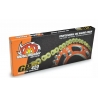 MOTO-MASTER ŁAŃCUCH NAPĘDOWY GP-420 MX PROFESSIONAL MOTOCROSS RACING CHAIN BEZ ORINGÓW KOLOR ZŁOTY (134 OGNIW, ZAPINKA W ZESTAWI