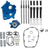 Cam Chest Kt w/o Cams Chain drive Oil cooled Blk PR M8 17-23