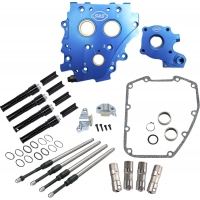 Cam Chest Kt w/o Cams Chain drive Wtr cooled Blk PR TC 07-16
