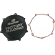 CLUTCH COVER FACTORY RACING ALUMINUM REPLACEMENT BLACK