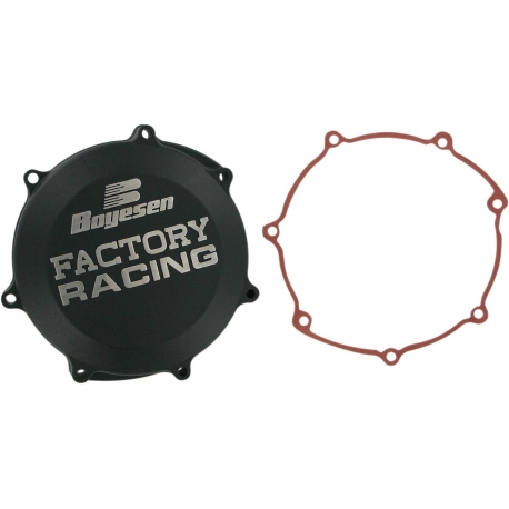 CLUTCH COVER FACTORY RACING ALUMINUM REPLACEMENT BLACK
