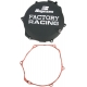 CLUTCH COVER FACTORY RACING ALUMINUM REPLACEMENT BLACK