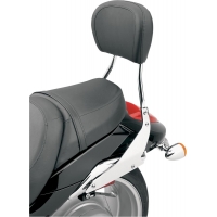 SHORT ROUND SISSY BAR CHROME WITH PAD SUZUKI