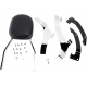 STANDARD SQUARE SISSY BAR CHROME WITH PAD HONDA
