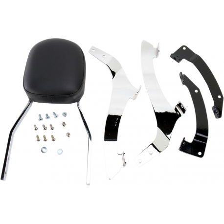 STANDARD SQUARE SISSY BAR CHROME WITH PAD HONDA