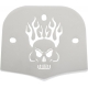 SKULL STEEL BACKREST INSERT CHROME FOR SHORT AND MINI SQUARE BACKRESTS