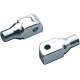 TAPERED PEG ADAPTERS FOR HONDA SUZUKI TRIUMPH & YAMAHA CHROME