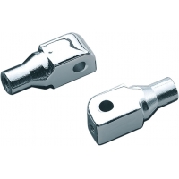 TAPERED PEG ADAPTERS FOR HONDA SUZUKI TRIUMPH & YAMAHA CHROME