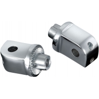 SPLINED PEG ADAPTERS FOR HONDA SUZUKI & YAMAHA CHROME