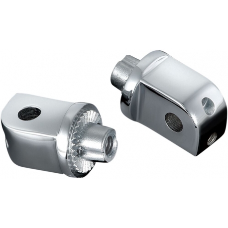 SPLINED PEG ADAPTERS FOR HONDA SUZUKI & YAMAHA CHROME