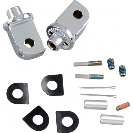 SPLINED ADAPTER MOUNTS FOR HONDA & YAMAHA CHROME