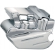 REAR BRAKE CALIPER COVER CHROME