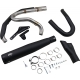 2-1 Exhaust - Black - M8 Softail