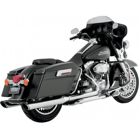 MUFFLER TWIN SLASH ROUND CHROME