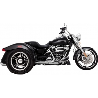 MUFFLER TWIN SLASH ROUND SLIP-ONS CHROME