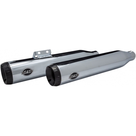 MUFFLER SLIP ON GRAND NATIONAL CHROME W/BLACK END CAPS