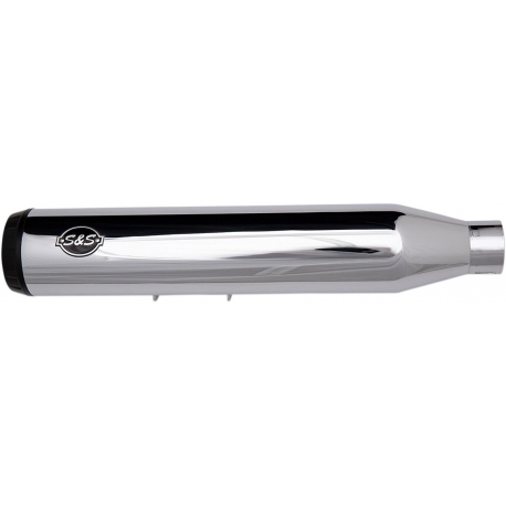 Grand National 4" EC Slip-On Mufflers Chrome/Black