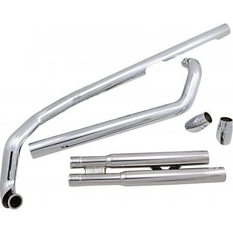 EXHAUST SYSTEM 2 INTO 2 SLASH DOWN HOT ROD SPEEDSTER CHROME