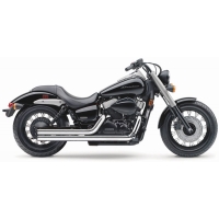 EXHAUST SYSTEM STREET ROD 2 INTO 2 STRAIGHT-CUT CHROME