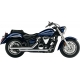 EXHAUST SYSTEM DRAGSTER 2 INTO 2 STRAIGHT-CUT CHROME