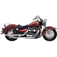 EXHAUST SYSTEM DRAGSTER 2 INTO 2 STRAIGHT-CUT CHROME