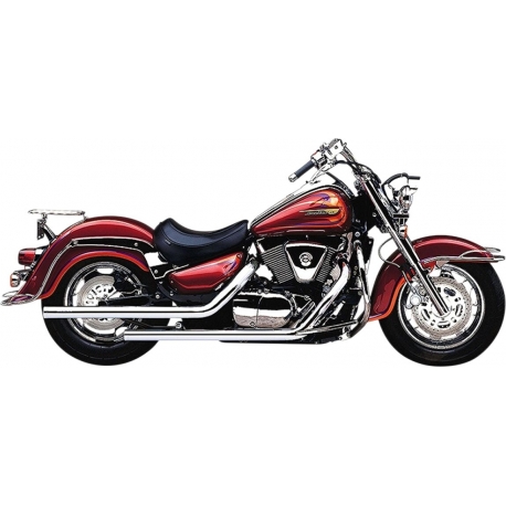 EXHAUST SYSTEM DRAGSTER 2 INTO 2 STRAIGHT-CUT CHROME