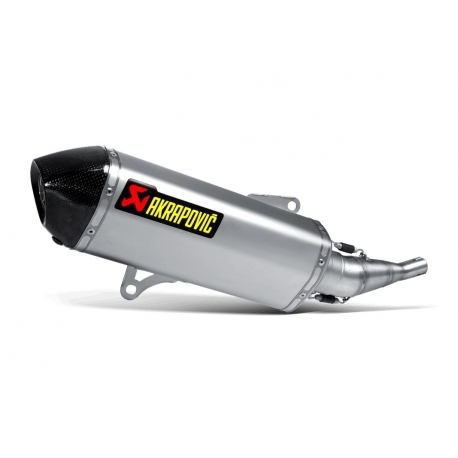 SLIP-ON LINE MUFFLER STAINLESS STEEL CARBON END CAP