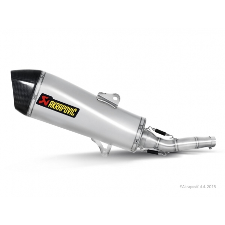 SLIP-ON LINE MUFFLER STAINLESS STEEL CARBON END CAP