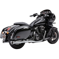 MUFFLERS TRI-FLO 4" SLIP ON W/SCALLOPED CLASSIC CHROME TIPS