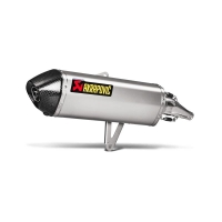 SLIP-ON LINE MUFFLER STAINLESS STEEL CARBON END CAP
