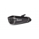 SLIP-ON LINE MUFFLER BLACK TITANIUM CARBON END CAP