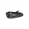 SLIP-ON LINE MUFFLER BLACK TITANIUM CARBON END CAP