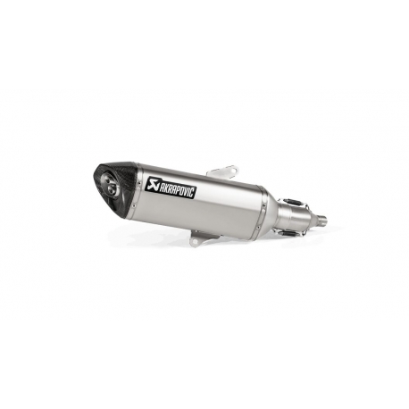 SLIP-ON LINE MUFFLER STAINLESS STEEL CARBON END CAP