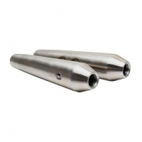 Tapered Cone SS Slip-On Mufflers for Royal Enfield® 650 Twins