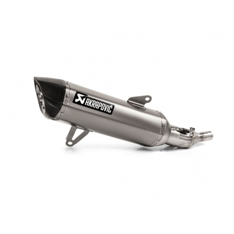 SLIP-ON LINE MUFFLER STAINLESS STEEL CARBON END CAP