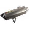 SLIP-ON LINE MUFFLER STAINLESS STEEL CARBON END CAP