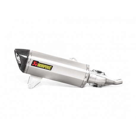 SLIP-ON LINE MUFFLER STAINLESS STEEL CARBON END CAP