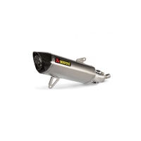 SLIP-ON LINE MUFFLER STAINLESS STEEL CARBON END CAP