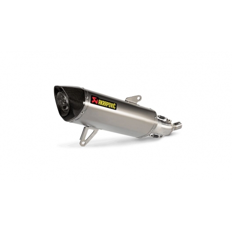 SLIP-ON LINE MUFFLER STAINLESS STEEL CARBON END CAP