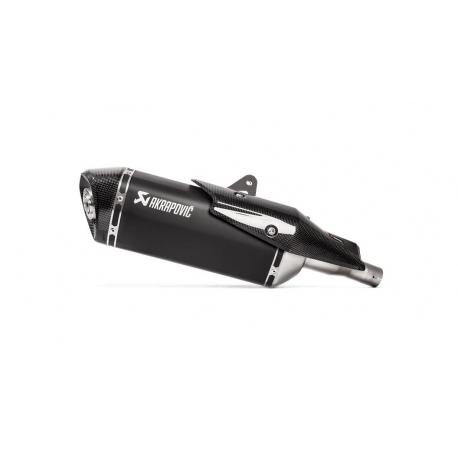SLIP-ON LINE MUFFLER TITANIUM CARBON END CAP