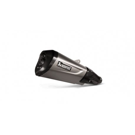 SLIP-ON LINE MUFFLER STAINLESS STEEL CARBON END CAP