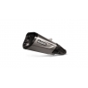SLIP-ON LINE MUFFLER STAINLESS STEEL CARBON END CAP