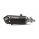 SLIP-ON LINE MUFFLER BLACK STAINLESS STEEL CARBON END CAP