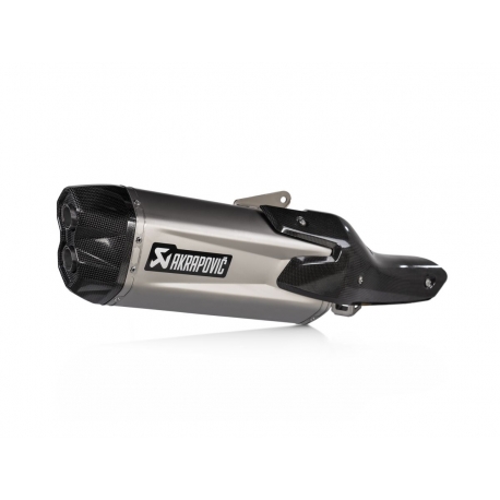 SLIP-ON LINE MUFFLER TITANIUM CARBON END CAP