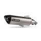 SLIP-ON LINE MUFFLER STAINLESS STEEL CARBON END CAP
