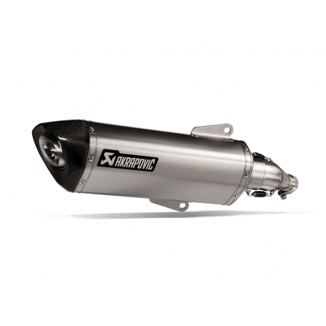 SLIP-ON LINE MUFFLER STAINLESS STEEL CARBON END CAP