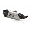 SLIP-ON LINE MUFFLER TITANIUM CARBON END CAP