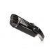 SLIP-ON LINE MUFFLER BLACK TITANIUM CARBON END CAP